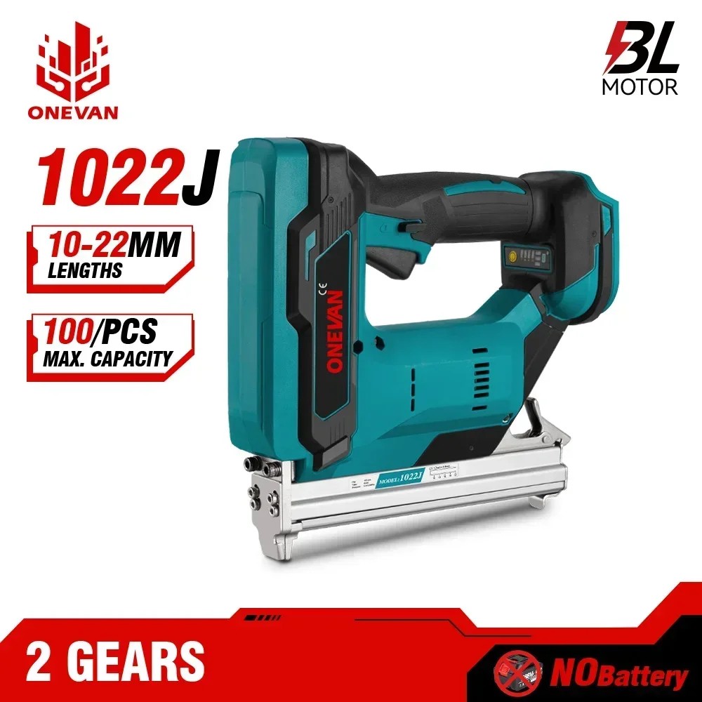 aligatorr100 ONEVAN Electric Nail Gun 1022J Nailer Stapler Framing Nailer Cordless Tacker Gun Woodwo