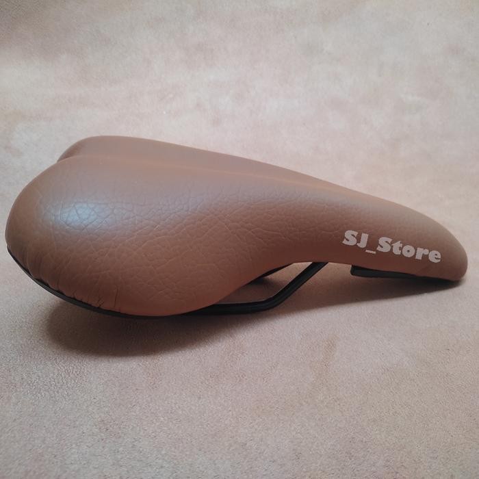 Best seller Sadel Jok Coklat Vinatge Sepeda Lipat Retro Terlaris