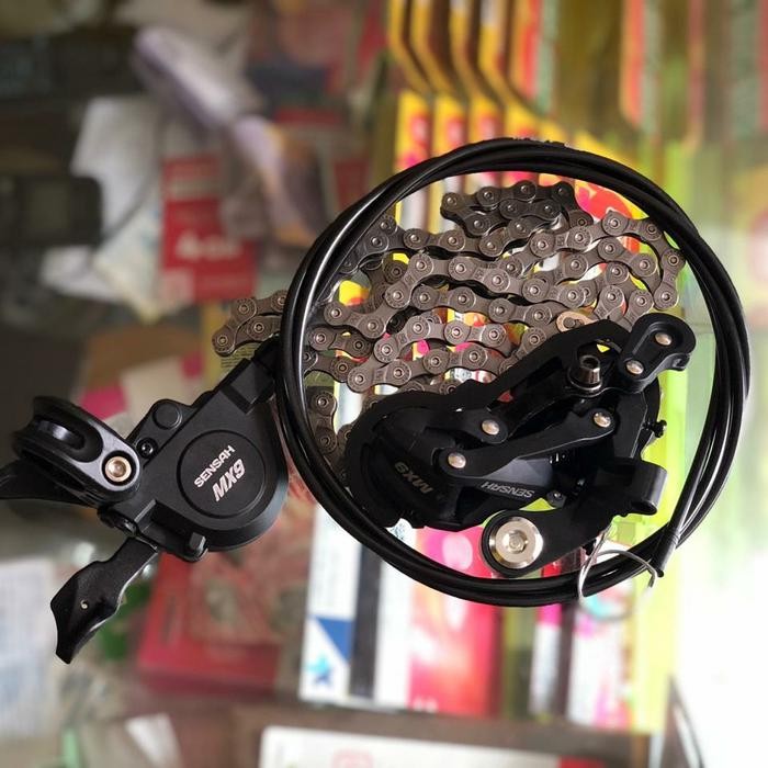 Best seller Mini groupset 9 speed Sensah MX9 included kabel Jagwire Terlaris