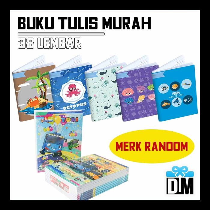 Buku Tulis Catatan Murah Sekolah anak TK SD SMP SMA KULIAH Kantor Akun *