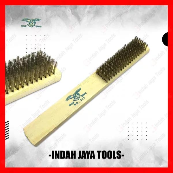 Sikat Kawat Kuningan Halus Eagle 8 Baris *