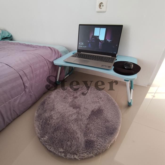 SUPER EMPUK Alas/Bantal Duduk 40x40cm dan 50x50 Tebal 8cm & 5cm Bulat/Kotak Busa Bulu Rasfur Lesehan