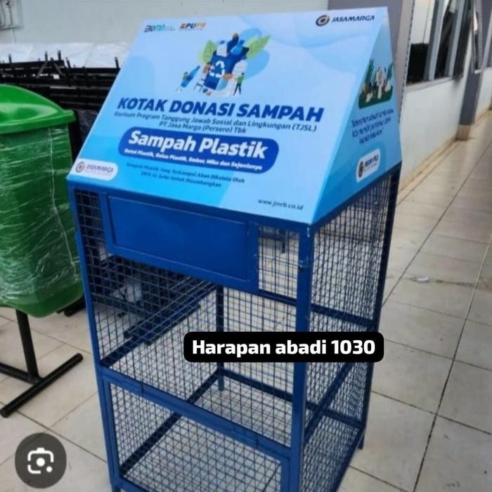 tempat sampah daur ulang botol plastik *