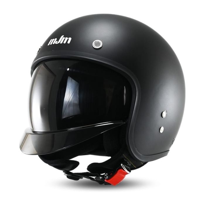 Helm Bogo Retro Mjm Capello Dengan Visor Classic Sni Helm Bogo Vintage Dewasa Untuk Pria Dan Wanita