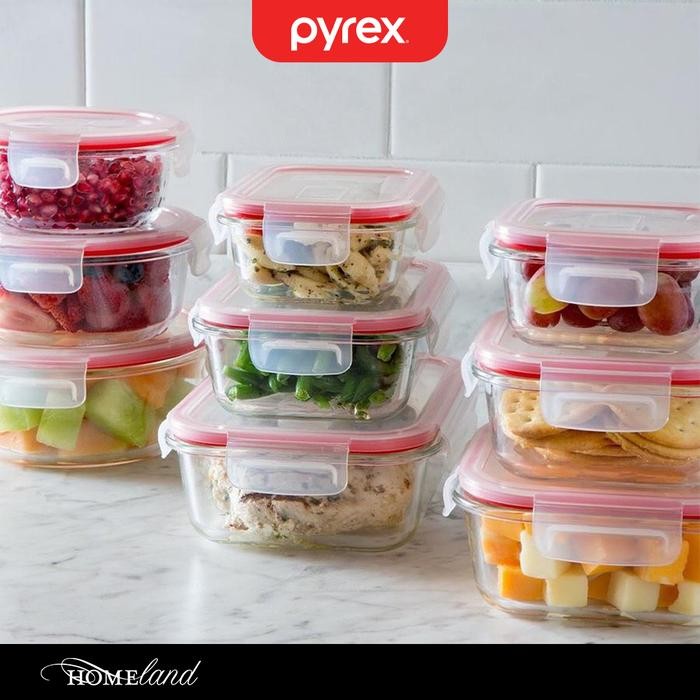 Pyrex Easy Vent Glass Storage Container / Wadah Penyimpanan Kaca / Toples Kaca