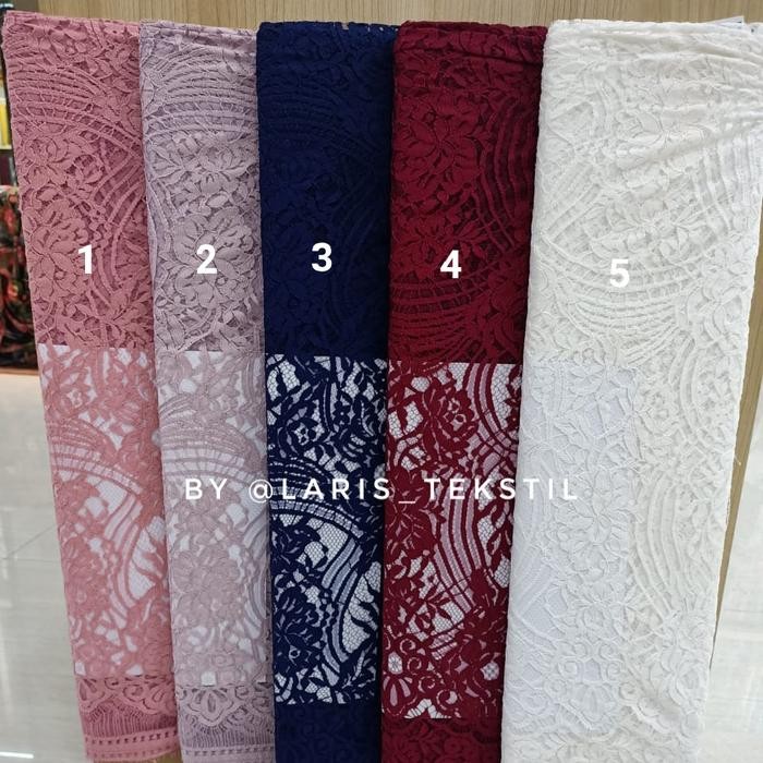 Bakal Kebaya/ Kain Brokat / Brokat Semi Prancis Panel