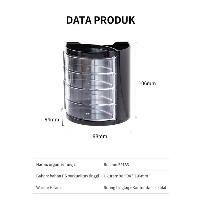 

Kenko Stationary - E9133 Desk Organizer/Tempat Alat Tulis-Ps Desk Organizer 7 Comp.