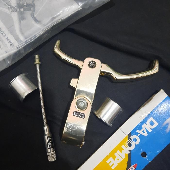 ASLI brake lever dia compe gran compe 22,2 gold READY STOCK