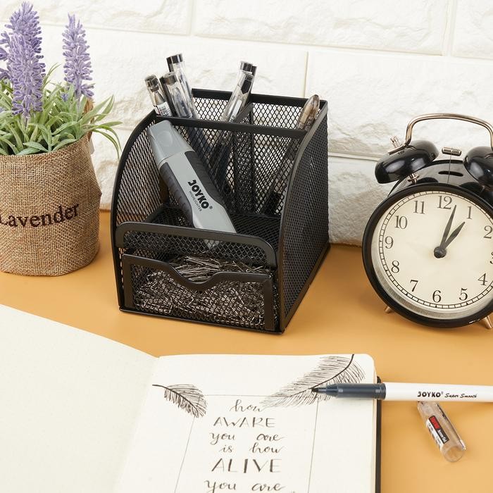 

Deli Stationary - Joyko Desk Set Pen Holder / Tempat Alat Tulis Tempat Meja Kantor Klip Kertas Ds-18