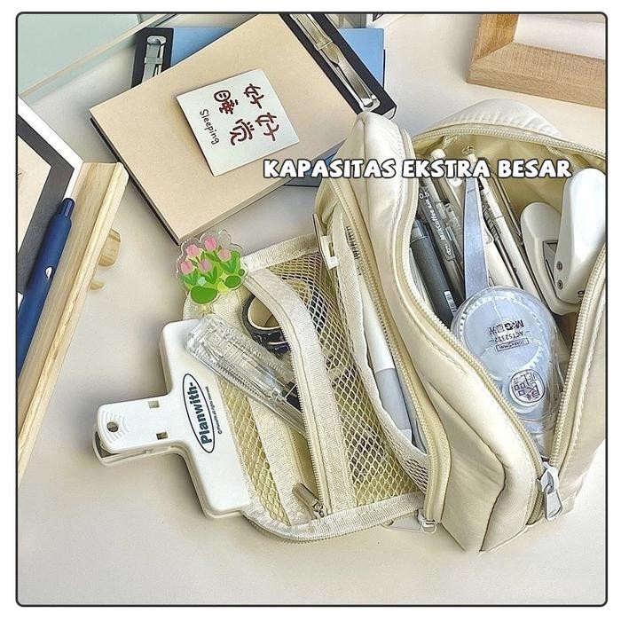 

Deli Stationary - Tas Pensil Flip-Top Anjing Pacha Tempat Pensil Penyimpanan Multi-Lapis Kapasitas