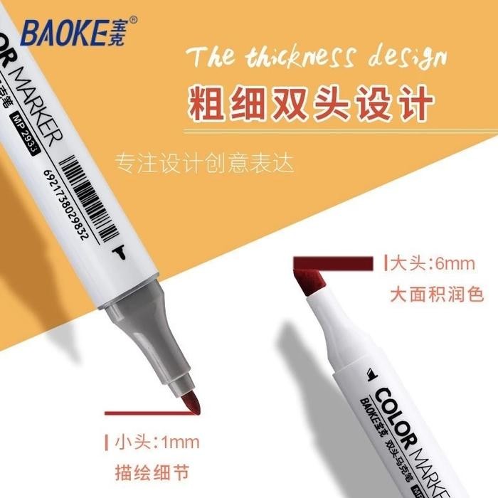 

Baoke Spidol Warna Mp2933 12 / 24 Color - Set Marker Paint Double Side Murah Pasti Diskon