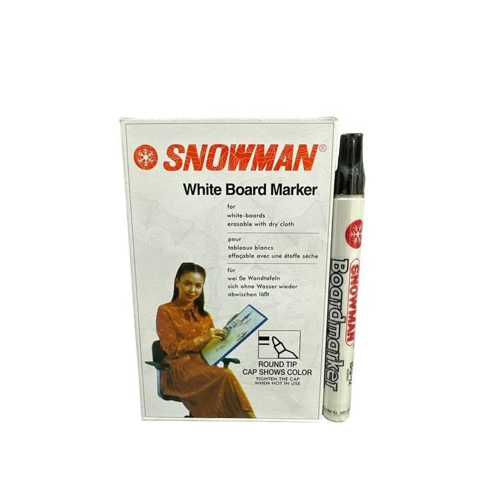 

[ Lusin ] Spidol Snowman Whiteboard / Whiteboard Marker Snowman Bg-12 / Bg12 Pasti Diskon