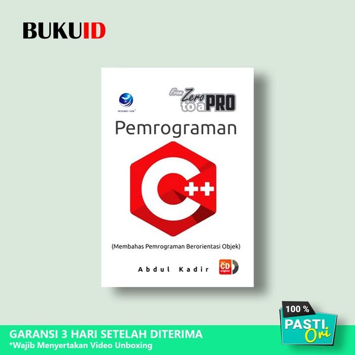 

Buku From Zero to a Pro: Pemrograman C++ Membahas Pemrograman Berorien