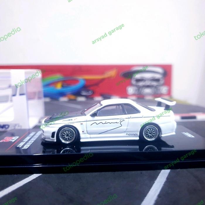 Diecast Inno64 Nissan Skyline GTR R34 R tuned by mines