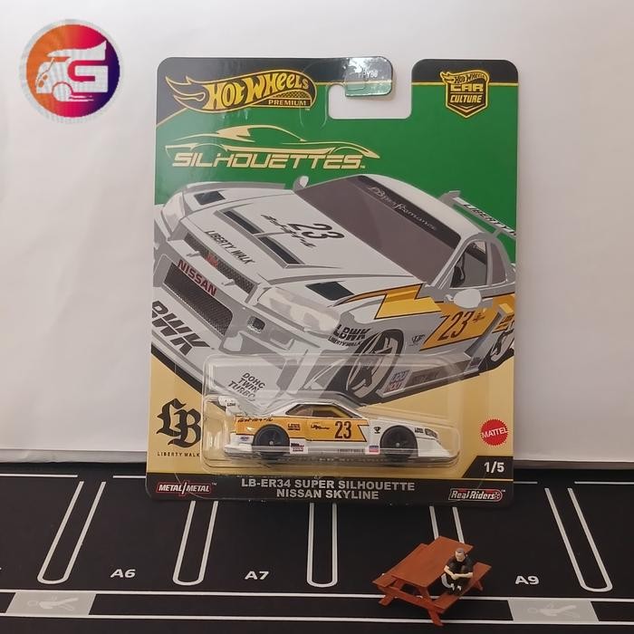 Hot Wheels Premium LB-ER34 Super Silhouette Nissan Skyline (R34) Silhouette Series - Hotwheels