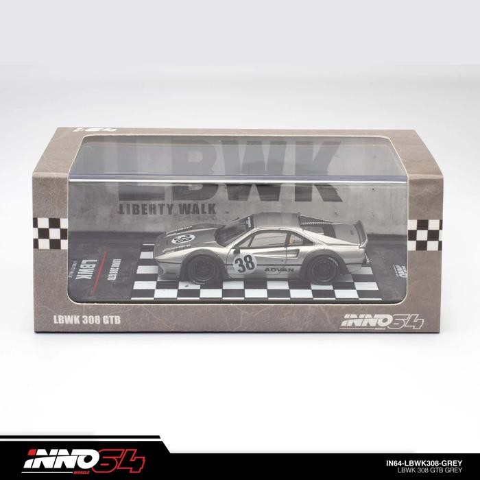 INNO64 1:64 LBWK 308 GTB - Grey IN64-LBWK308-GREY