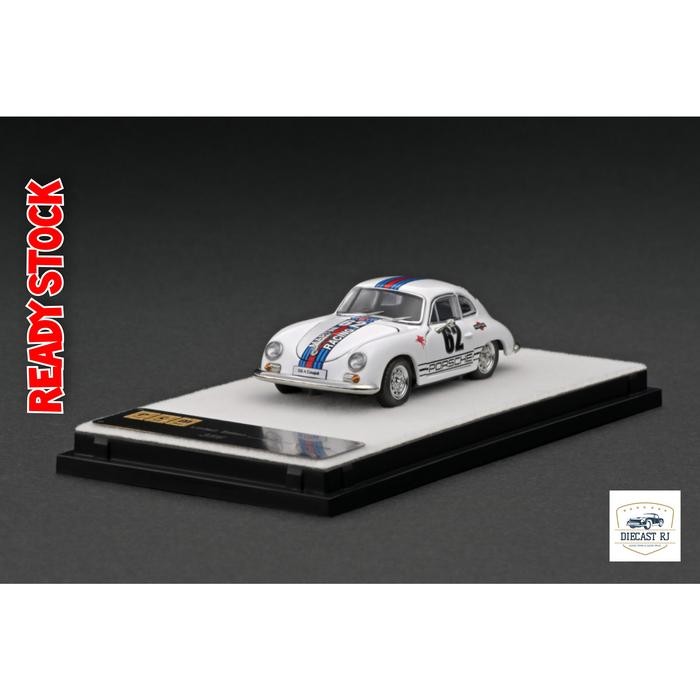 1/64 PGM PORSCHE 356 WHITE MARTINI LIVERY