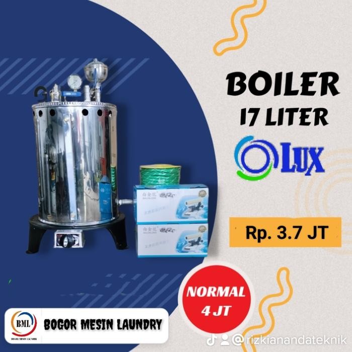 Setrika Uap Boiler Laundry 7 12 15 20 25 Liter