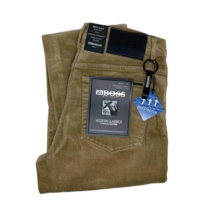 OMK_ Celana Pria Kodoray Stretch Zg Boss Khaki Corduroy - Regularfit #Celanapriacodoray