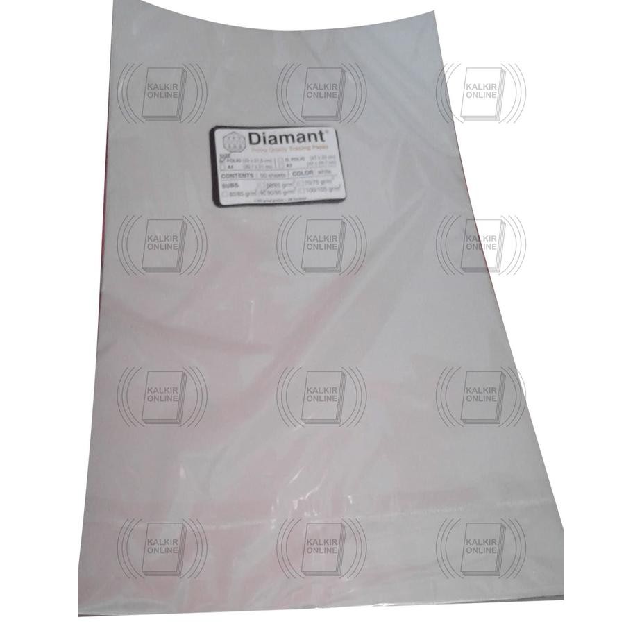 

Kertas Kalkir /Transparant Paper Folio 90/95 Gram Merk Diamant 50 Pcs