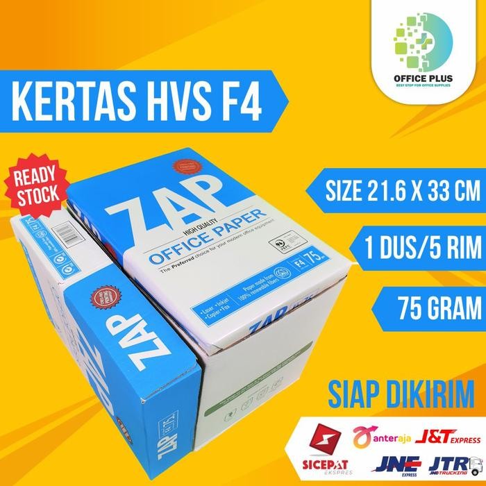 

Kertas Folio F4 75Gr / Kertas Murah F4 / Kertas F4 - (Zap 1 Dus/5 Rim)
