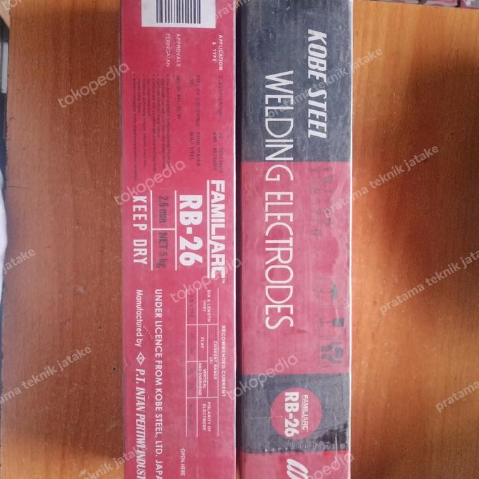 KAWAT LAS KOBELCO RB26 2.6MM (5KG) / RB 26 2,6MM