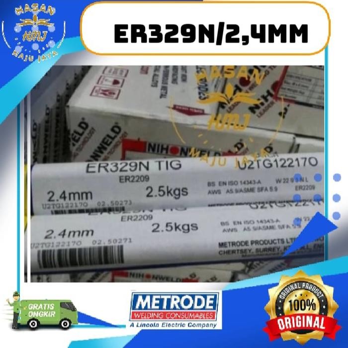 KAWAT LAS DUPLEX METRODE ER329N / ER2209 UKURAN 2,4MM, 2.5 KG ER 2209