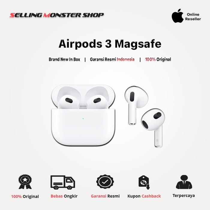 APPLE 3 MAGSAFE ORIGINAL GARANSI RESMI APPLE STORE TERLARIS