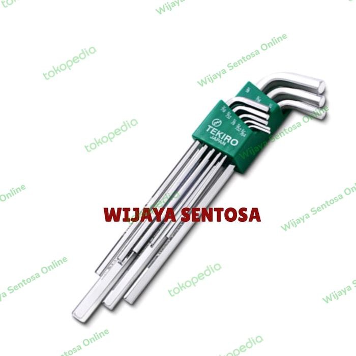 Promo Tekiro Kunci L Set 8 Pcs Inchi Panjang / Kunci L Set
