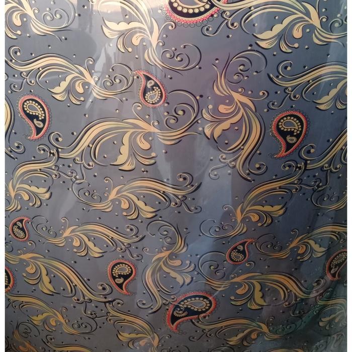 Fiber Viber Penutup Pagar Plastik Motif Golden Batik Uv Protection