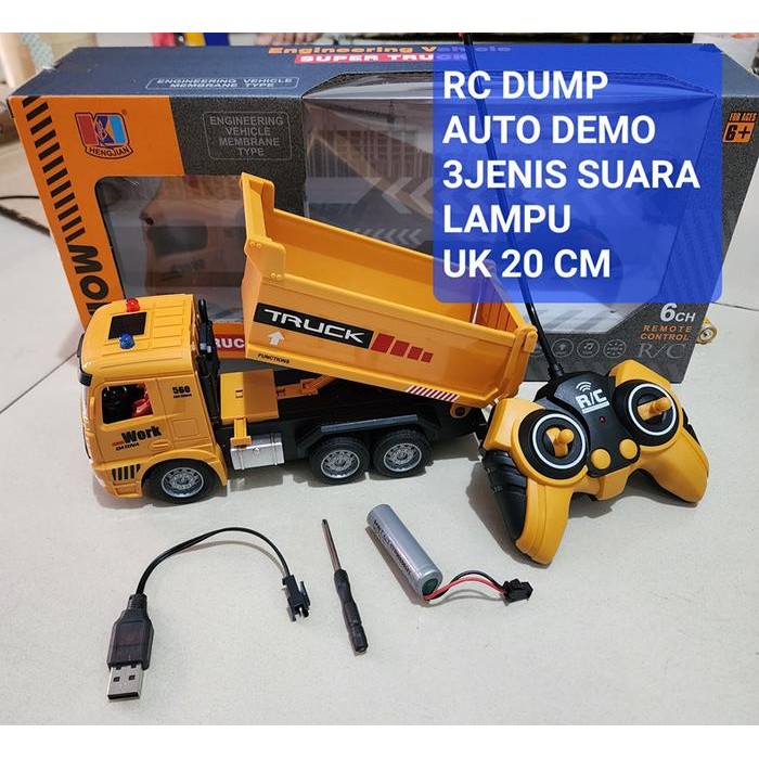 MAINAN RC DUMP TRUK PASIR REMOTE CONTROL