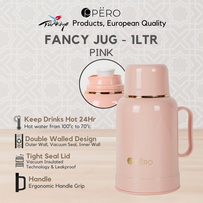 [Exclusive Celyhome] Pero Jug 1Lt / Termos Tahan Panas 24 Jam / Termos Tahan Dingin 24 Jam -2