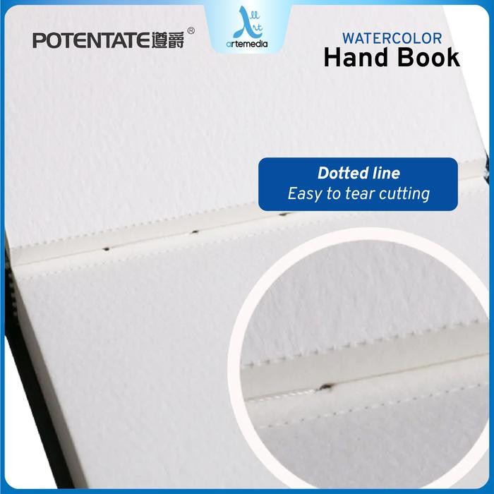 

Potentate Watercolor Paper Handbook Hard Cover Kertas Cat Air