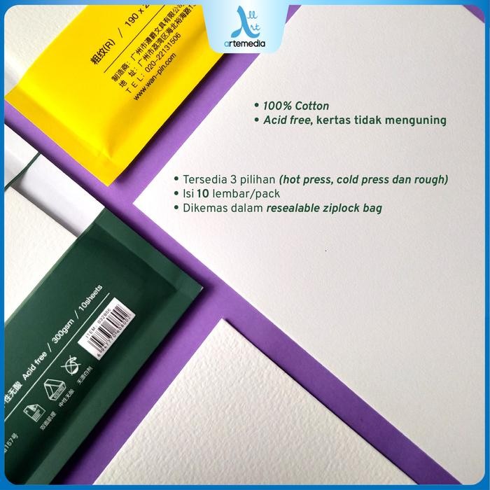 

Potentate Watercolor Paper Cotton Sheet Set Kertas Cat Air