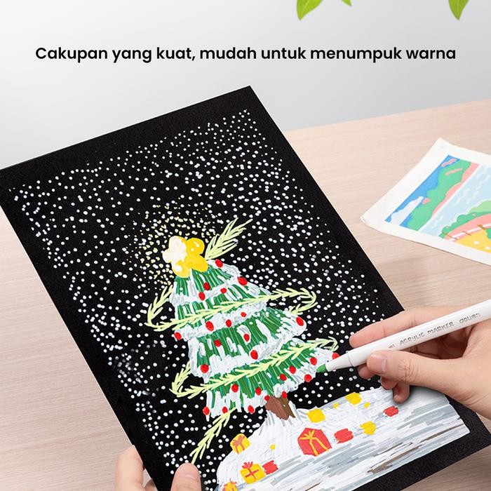 

Deli Spidol Akrilik / Acrylic Marker 48 warna HM321