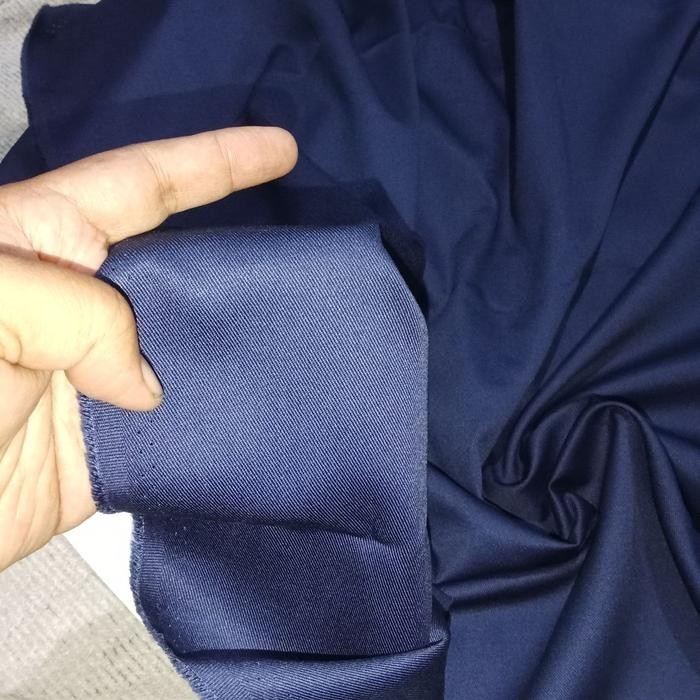 (Allthebest) Nagata Drill Biru SMP Kain Seragam Sekolah Kain Celana SMP Kain Celana Biru Kain