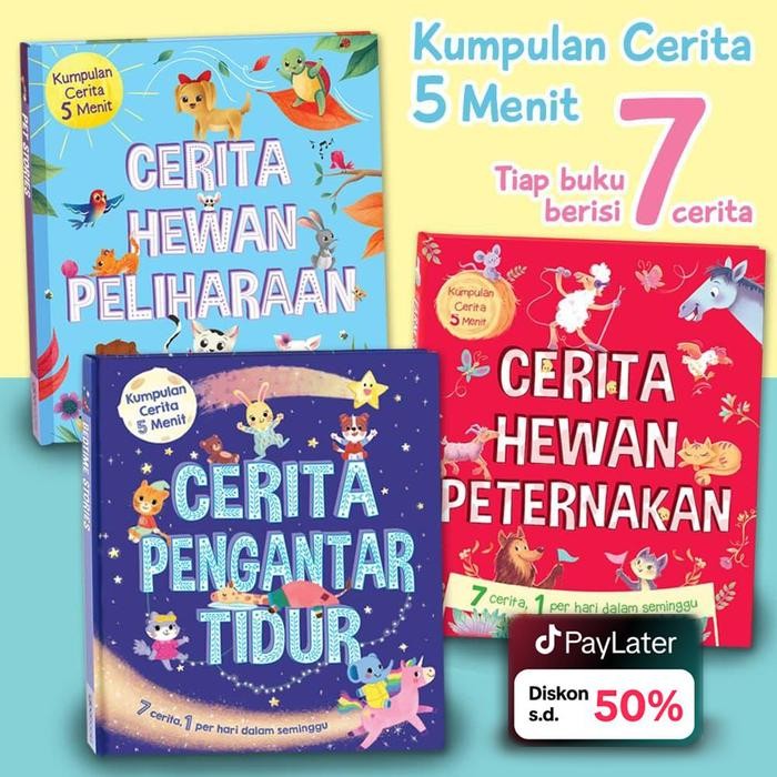 

Buku Cerita Anak Pengantar Tidur / Cerita Hewan Peliharaan / Cerita Hewan Peternakan (tiap buku isi