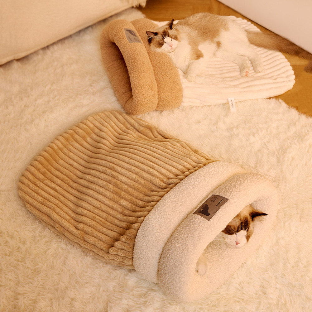 Cat Winter Sleeping Bag Portable Dog Snuggle-Sack Present For Cat Lovers