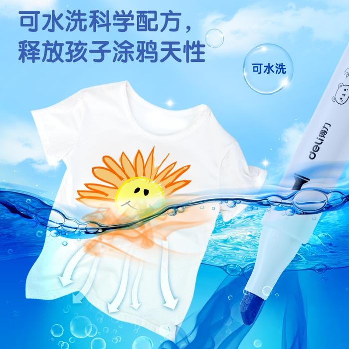 

Deli Water-based Sketch Marker / Spidol Warna Dual Tip HM106