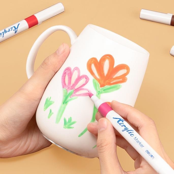 

Spidol Akrilik Deli 48 Warna, Tahan Air, Cocok Untuk Menulis, Menggambar, dan Mewarnai - Stationery