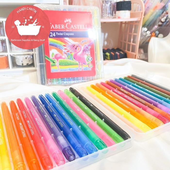 

TWIST CRAYON 24 PCS FABER CASTEL kode 520613 Alat Stationery