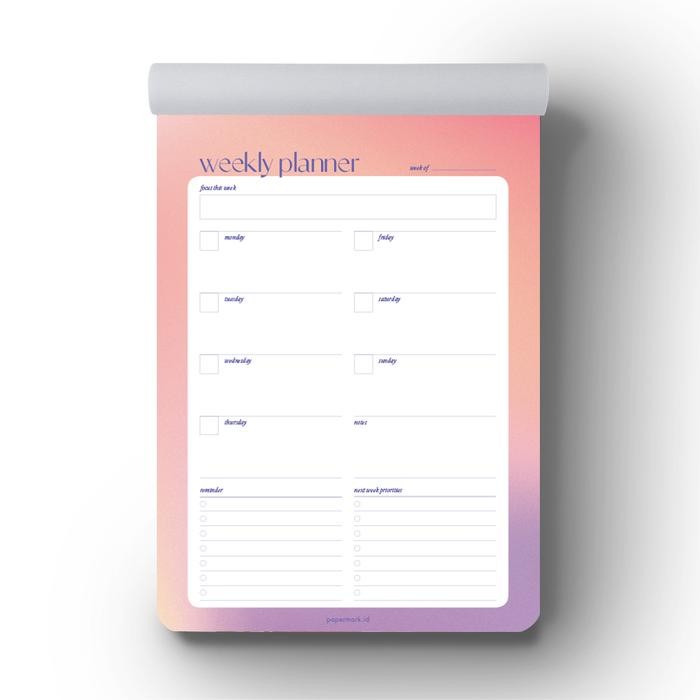 

TUMI Papermark - Notepad Weekly Planner Gradient