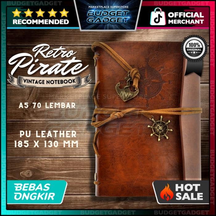 

TUMI Buku Catatan Binder Note Classic Retro Pirate Ship Leather