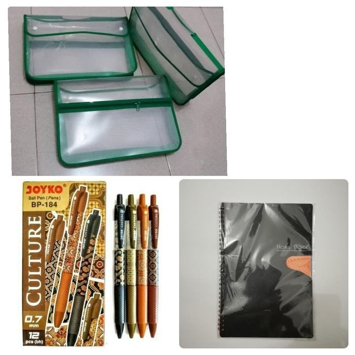 

TUMI Seminar Kit/Paket Seminar/Tas Zipper Kancing/Note Book A5/Pulpen Batik