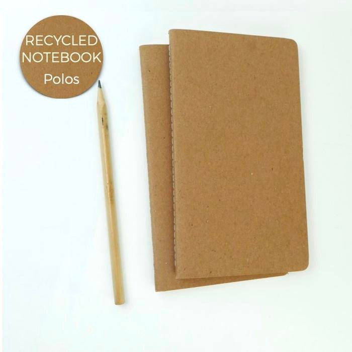 

I77W Recycled Notebook Natural Buku Kertas Daur Ulang