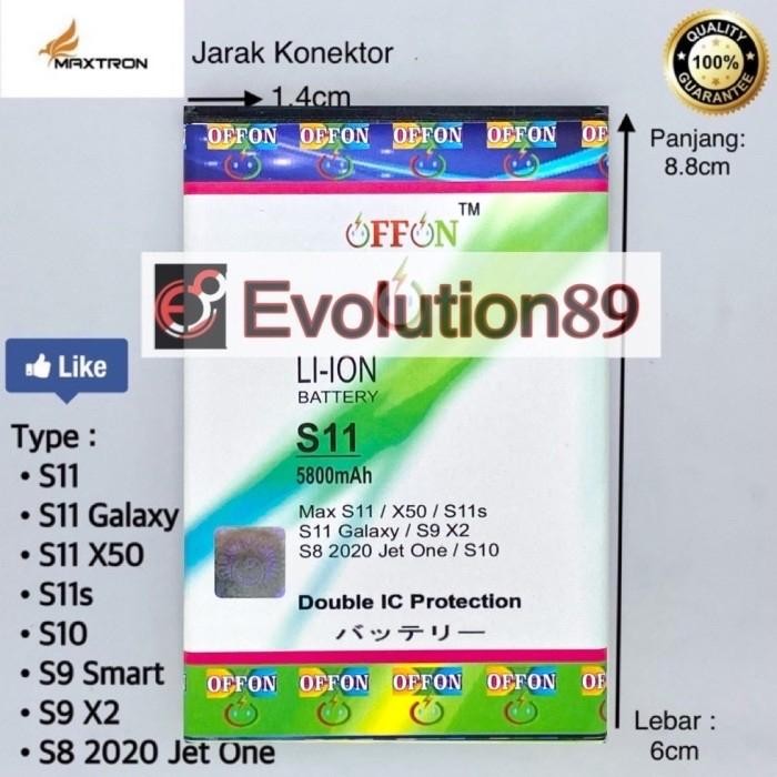 ID'' BATERAI MAXTRON S11 MAXTRON S9 MAXTRON S8 2020 DOUBLE POWER OFFON