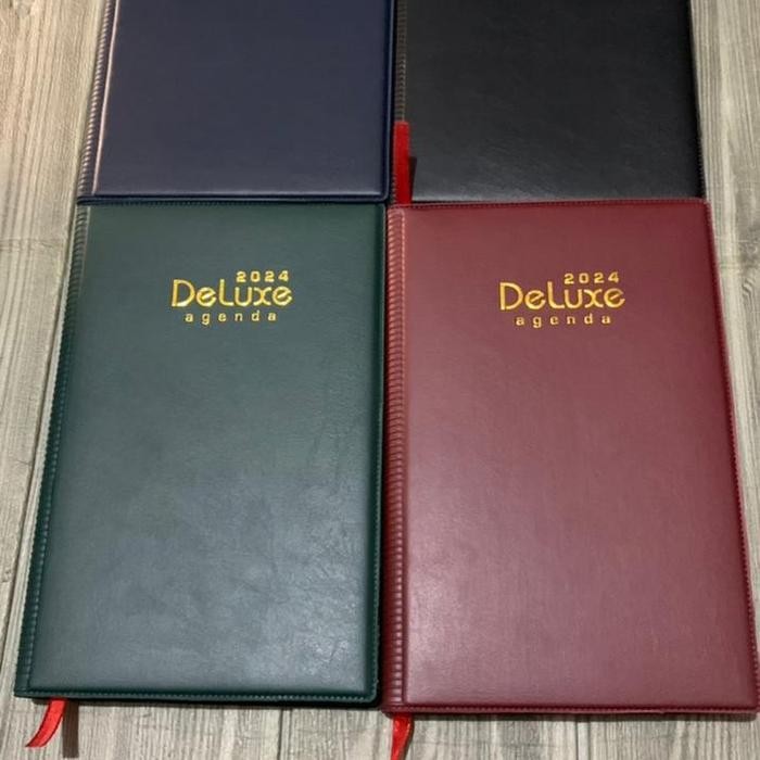 

I77W Buku Agenda Kerja Deluxe Kertas Kream 2024