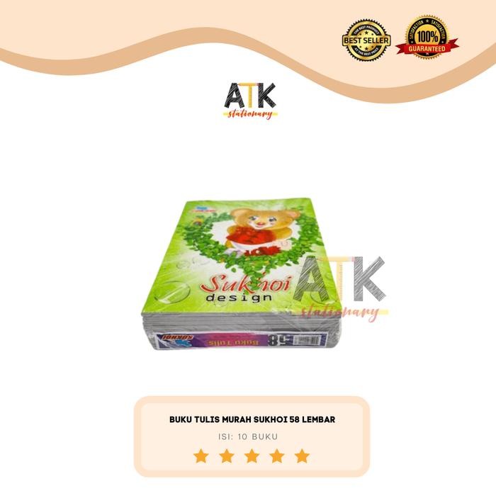 

I77W Buku Tulis 58 Lembar Murah , Buku Tulis Ukuran Kwarto Atk