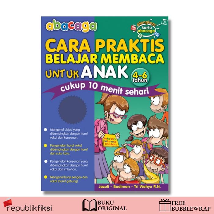 

Buku Anak Abacaga; Cara Praktis Belajar Membaca Untuk Anak (4-6 Tahun) - Kawan Pustaka