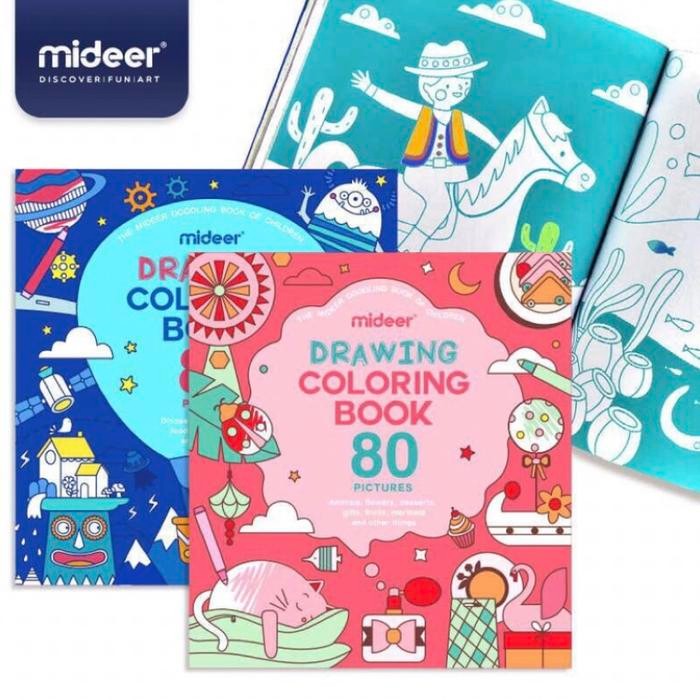 

Mideer Drawing Colouring Activity Book Buku Aktivitas Mewarnai Anak